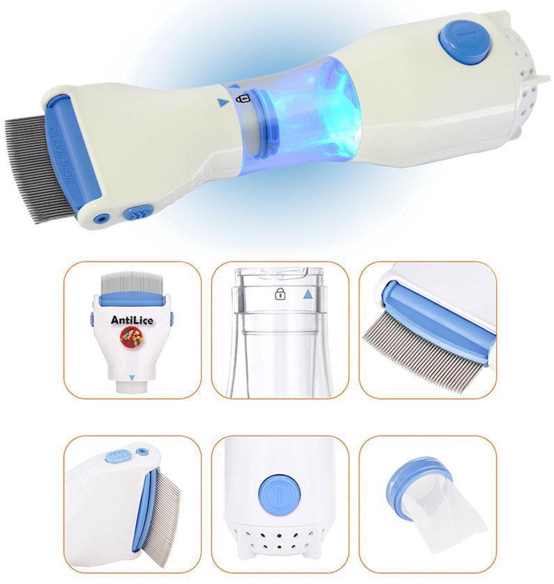 Peine Eléctrico AntiPiojos V-Comb